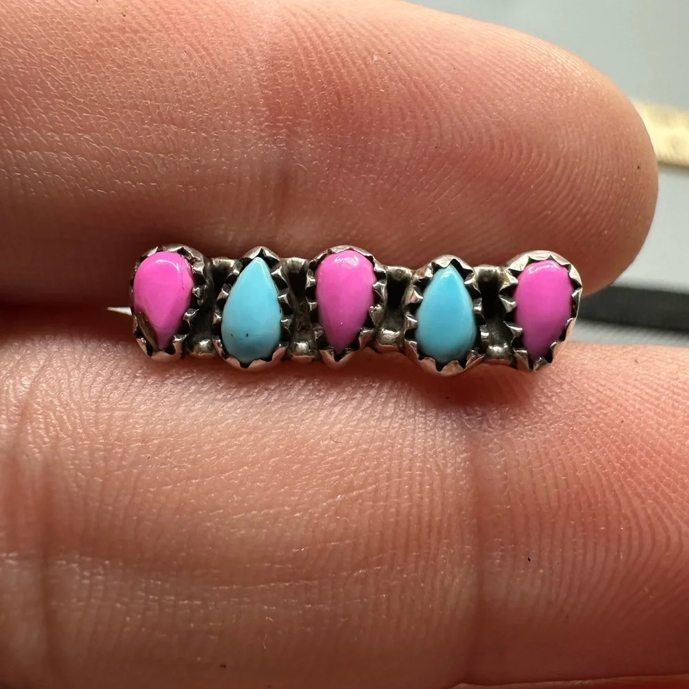 ⌚Cotton Candy Turquoise Sterling Silver 925 Watch Band Charm Handmade iWatch